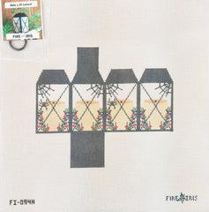 Fire and Iris 3D Halloween Lantern Needlepoint Canvas