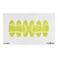 Fire and Iris 3D Tennis Ball Needlepoint Canvas