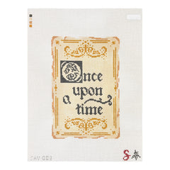 Fire and Iris Sav Reads Once Upon A Time Needlepoint Canvas