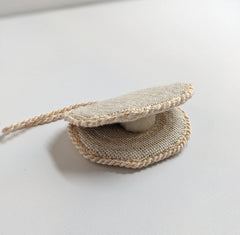 Fire and Iris 3D Shell Needlepoint Canvas