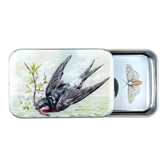 Firefly Notes Spring Swallow Notions Tin Needle Case
