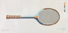 Frances Abel Studio Vintage Racket Needlepoint Canvas - Navy