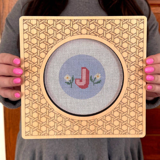 Fraymeworks Rattan Circle Needlepoint Stretcher Frame - 5 inch round