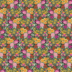 FreeSpirit Fabrics Flourishing Flowers Cotton - Tuttifrutti
