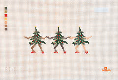 Goodpoint Needlepoint Elizabeth Taylor Dancing Trees Needlepoint Canvas