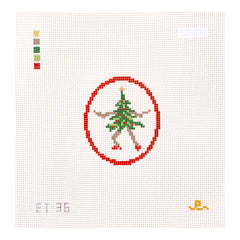 Goodpoint Needlepoint Elizabeth Taylor Single Dancing Tree Needlepoint Canvas