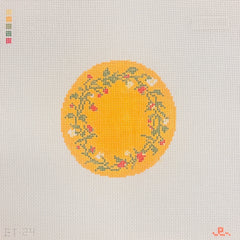 Goodpoint Needlepoint Elizabeth Taylor Summer Round Needlepoint Canvas
