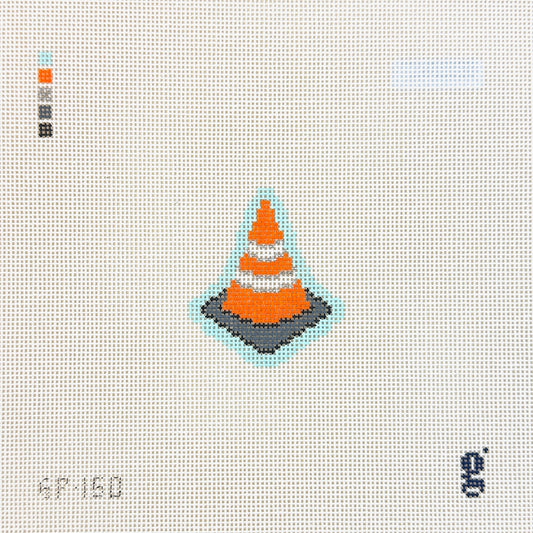 Goodpoint Needlepoint Mini Traffic Cone Needlepoint Canvas