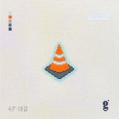 Goodpoint Needlepoint Mini Traffic Cone Needlepoint Canvas