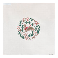The Plum Stitchery Danielle Demers Woodland Collection Hare Needlepoint Canvas