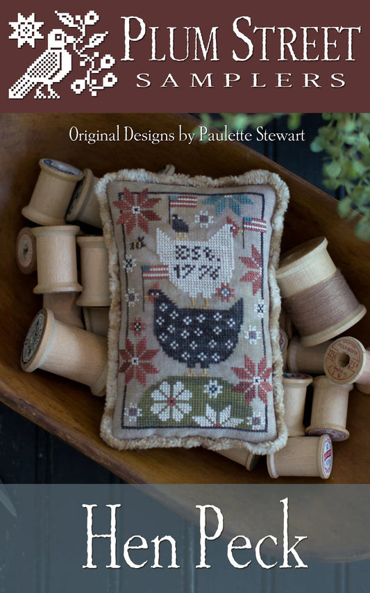 Plum Street Samplers Chickens Cross Stitch Pattern