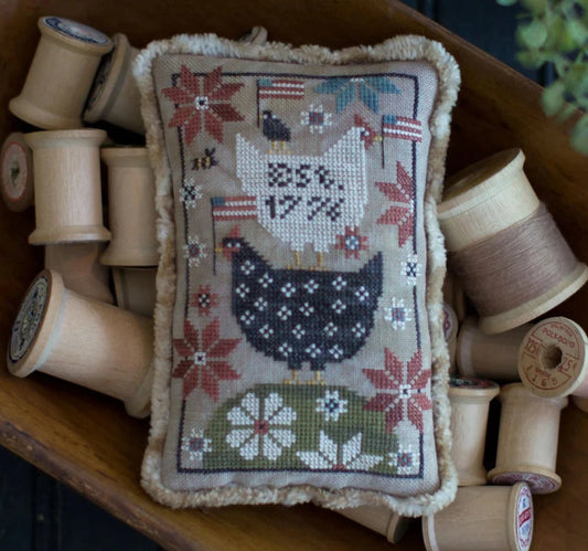 Plum Street Samplers Chickens Cross Stitch Pattern
