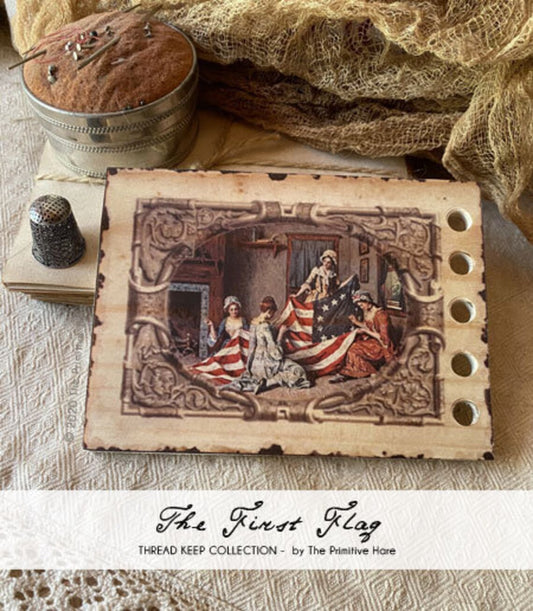 The Primitive Hare Betsy Ross Flag Thread Keeper