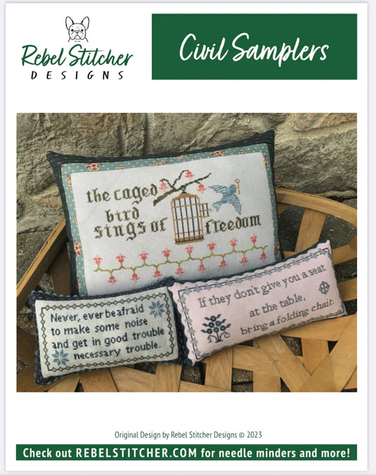 Rebel Stitcher Designs Civil Samplers Cross Stitch Pattern
