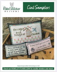 Rebel Stitcher Designs Civil Samplers Cross Stitch Pattern
