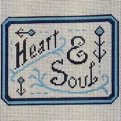 The Gingham Stitchery Kirkland Design Studios Heart & Soul Needlepoint Canvas