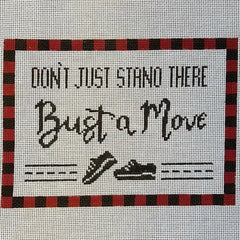 The Gingham Stitchery Kirkland Design Studios Bust A Move Needlepoint Canvas