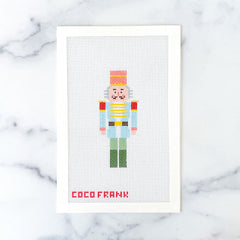 Coco Frank Blue Nutcracker Needlepoint Canvas