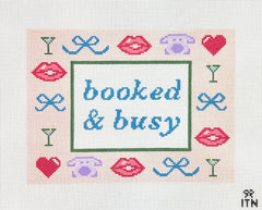 Ivy Thread Booked and Busy Needlepoint Canvas