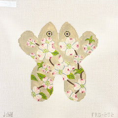 J. Child Designs Dogwood Mini Frog Needlepoint Canvas