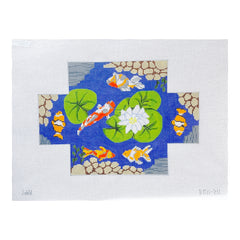 J. Child Designs Koi Brick Cover Needlepoint Canvas