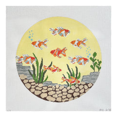 J. Child Designs Round Clownfish Needlepoint Canvas