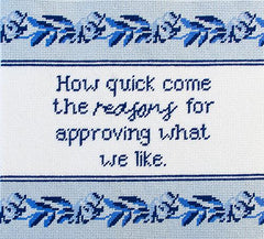 Needlepoint To Go Jane Austen - Reasons Needlepoint Canvas