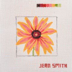 Jean Smith Designs Brown-Eyed Susan Coaster Needlepoint Canvas