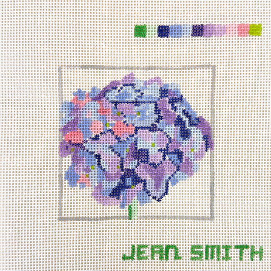 Jean Smith Designs Hydrangea Coaster Needlepoint Canvas