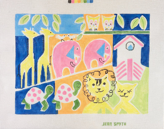 Jean Smith Designs Noah's Ark Needlepoint Canvas
