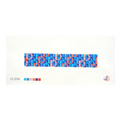 Jeni Sandberg Needlepoint D Letter Turquoise and Coral Key Fob Needlepoint Canvas