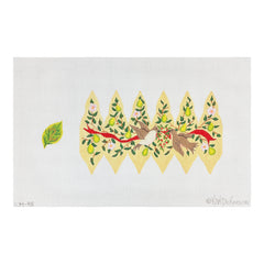 Kate Dickerson Needlepoint Collections Twelve Days Pear #2 Turtle Doves Needlepoint Canvas