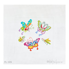 Kate Dickerson Needlepoint Collections Chinese Butterflies & Bugs Needlepoint Canvas