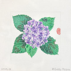 Kate Dickerson Needlepoint Collections Gabby Malpas Hydrangea Blossom Needlepoint Canvas