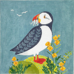 Kate Dickerson Needlepoint Collections Klara Hawkins Puffin Needlepoint Canvas
