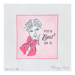 Kate Dickerson Needlepoint Collections Krissy Mast Put A Bow On It Needlepoint Canvas