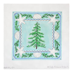 Kate Dickerson Needlepoint Collections Sally Eckman Roberts Seaside Winter Needlepoint Canvas