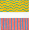 Kate Dickerson Needlepoint Collections Set of Two Striped Dice Cups for Backgammon Board Needlepoint Canvas