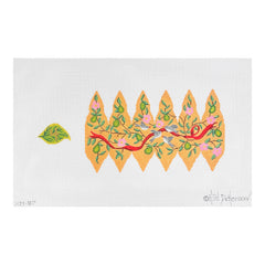 Kate Dickerson Needlepoint Collections Twelve Days Pear #4 Calling Birds Needlepoint Canvas