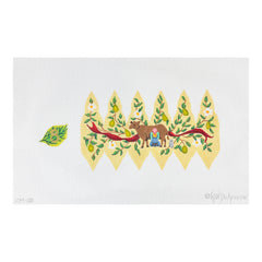 Kate Dickerson Needlepoint Collections Twelve Days Pear #8 Maids a Milking Needlepoint Canvas