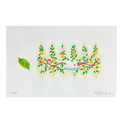 Kate Dickerson Needlepoint Collections Twelve Days Pear #7 Swans a Swimming Needlepoint Canvas