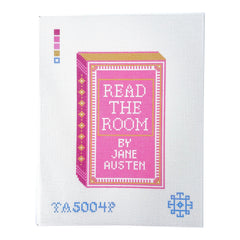 KCN Designers Thorn Alexander Read the Room Pink Needlepoint Canvas