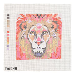 KCN Designers Thorn Alexander Mini Leander Lion Needlepoint Canvas