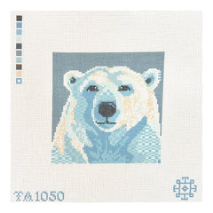 KCN Designers Thorn Alexander Mini Polar Bear Needlepoint Canvas