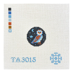 KCN Designers Thorn Alexander Owl Needlepoint Canvas