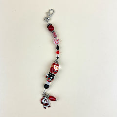 Kelly Clark Design Fancy Fobz Santa Ho Ho Ho Beaded Scissor Fob