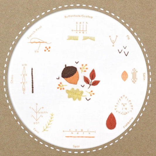 Kiriki Press Autumn Embroidery Stitch Sampler
