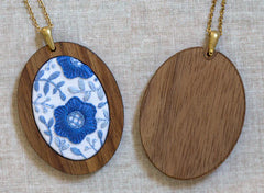 Kiriki Press Delft Daisy Pendant Embroidery Kit