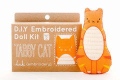 Kiriki Press Tabby Cat Doll Embroidery Kit