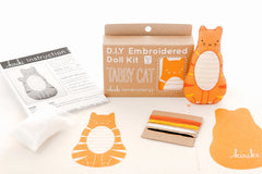 Kiriki Press Tabby Cat Doll Embroidery Kit